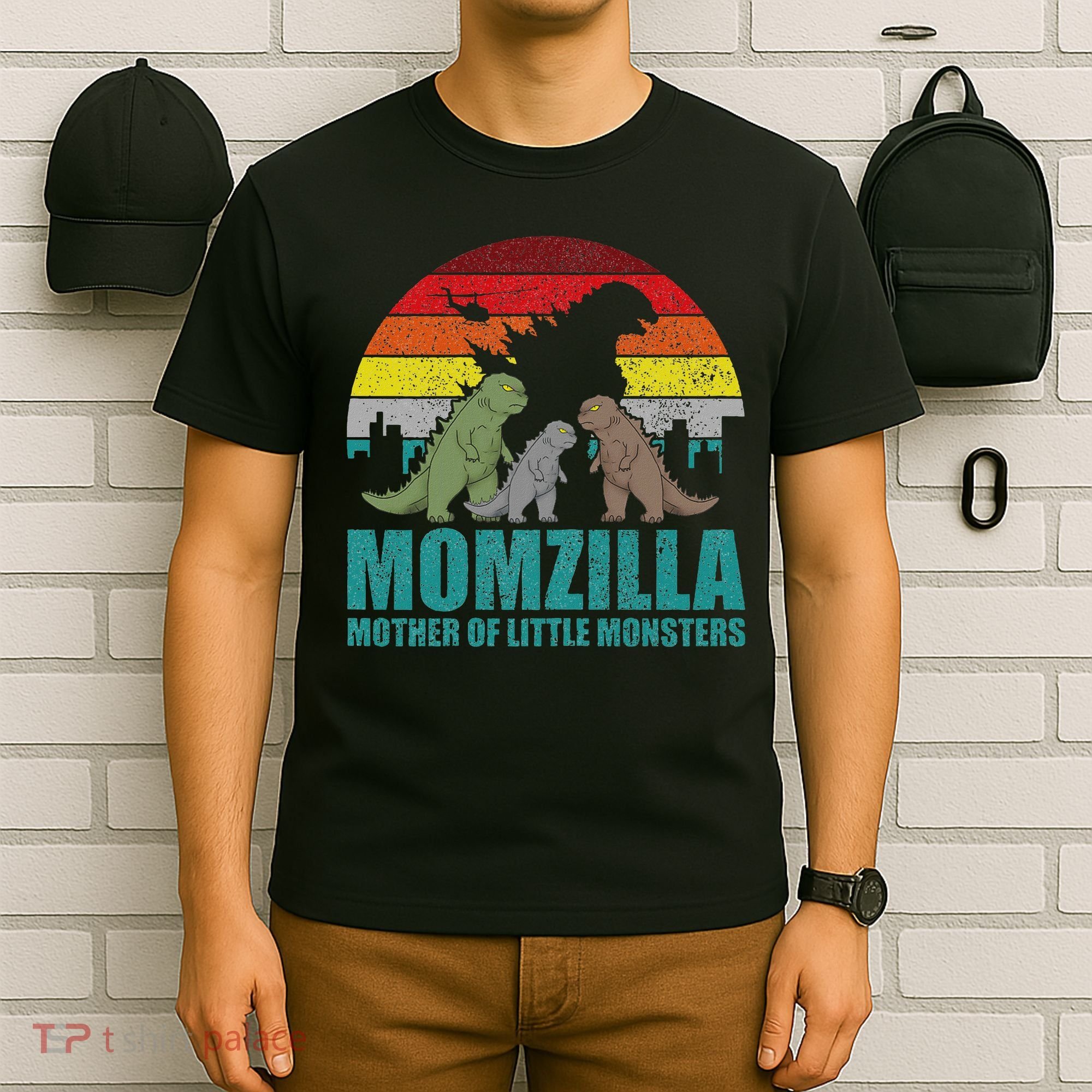 Mothers Day Momzilla Mother Of Little Monsters T-Shirt