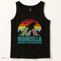 Mothers Day Momzilla Mother Of Little Monsters Tank Top thumb 2