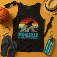 Mothers Day Momzilla Mother Of Little Monsters Tank Top thumb 4