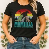 Mothers Day Momzilla Mother Of Little Monsters Women's T-Shirt thumb 2