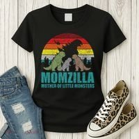 Mothers Day Momzilla Mother Of Little Monsters Women's T-Shirt thumb 3