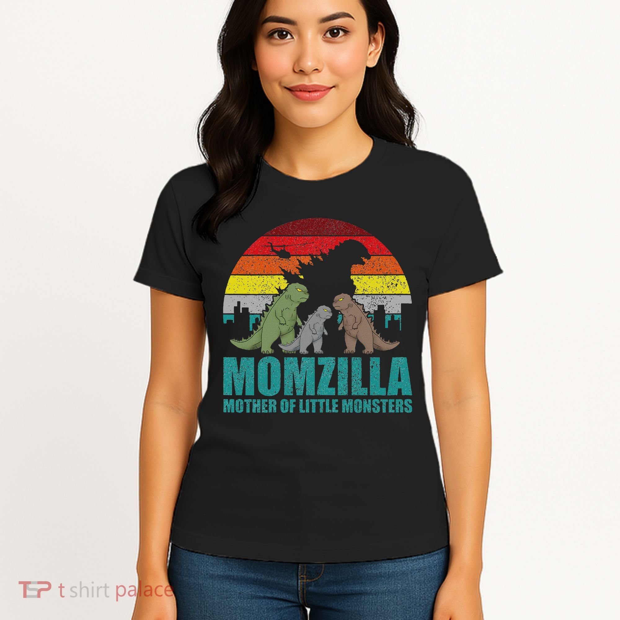 Mothers Day Momzilla Mother Of Little Monsters Women's T-Shirt