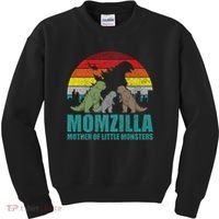 Mothers Day Momzilla Mother Of Little Monsters Kids Sweatshirt thumb 0