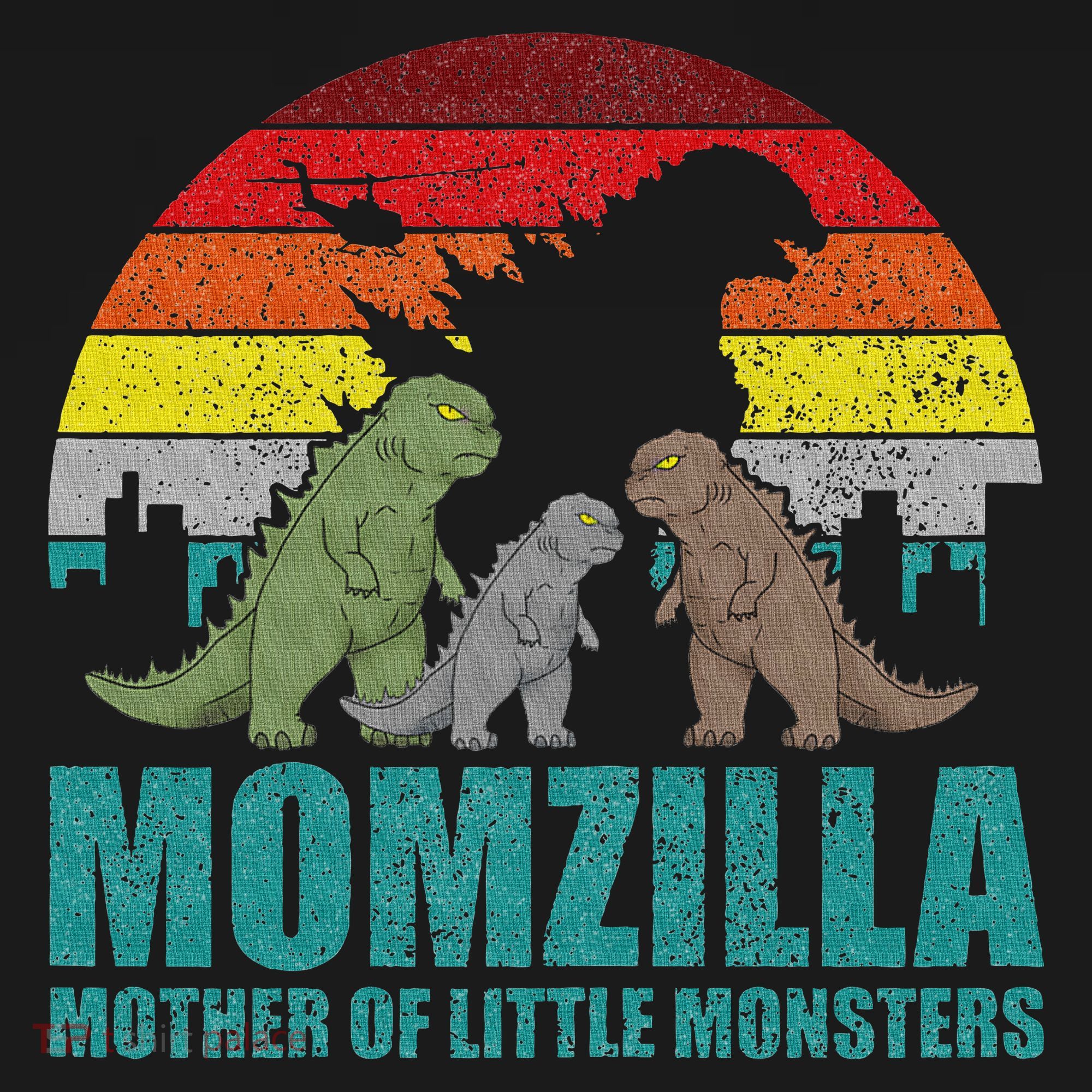 Mothers Day Momzilla Mother Of Little Monsters Kids Sweatshirt