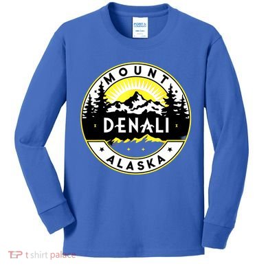 Mount Denali Mt. Denali National Park Kids Long Sleeve Shirt