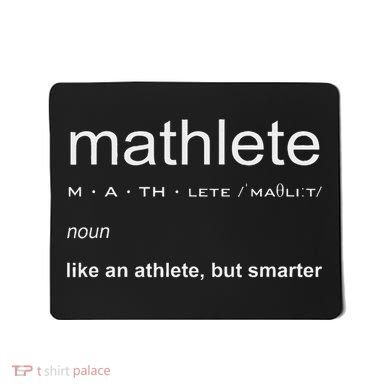 Mathlete Definition Nerd Geek Math Gifts Funny Math Mousepad