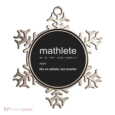 Mathlete Definition Nerd Geek Math Gifts Funny Math Ornament
