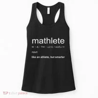 Mathlete Definition Nerd Geek Math Gifts Funny Math Women's Tank Top thumb 0