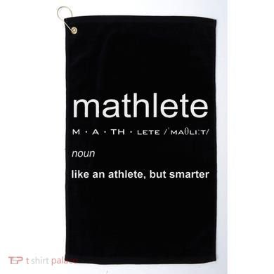 Mathlete Definition Nerd Geek Math Gifts Funny Math Golf Towel