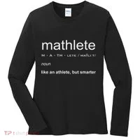 Mathlete Definition Nerd Geek Math Gifts Funny Math Women's Long Sleeve Shirt thumb 0