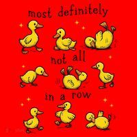 Most Definitely Not All In A Row Funny Duck Mental Health Santa Hat thumb 1