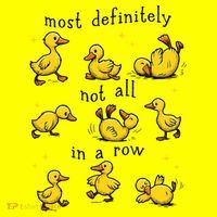 Most Definitely Not All In A Row Funny Duck Mental Health USA-Made Doggie Bandana thumb 2