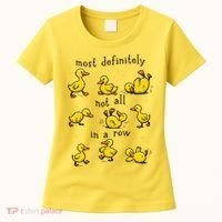 Most Definitely Not All In A Row Funny Duck Mental Health Women's T-Shirt thumb 0