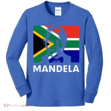 Mandela Day Nelson Mandela Design Kids Long Sleeve Shirt