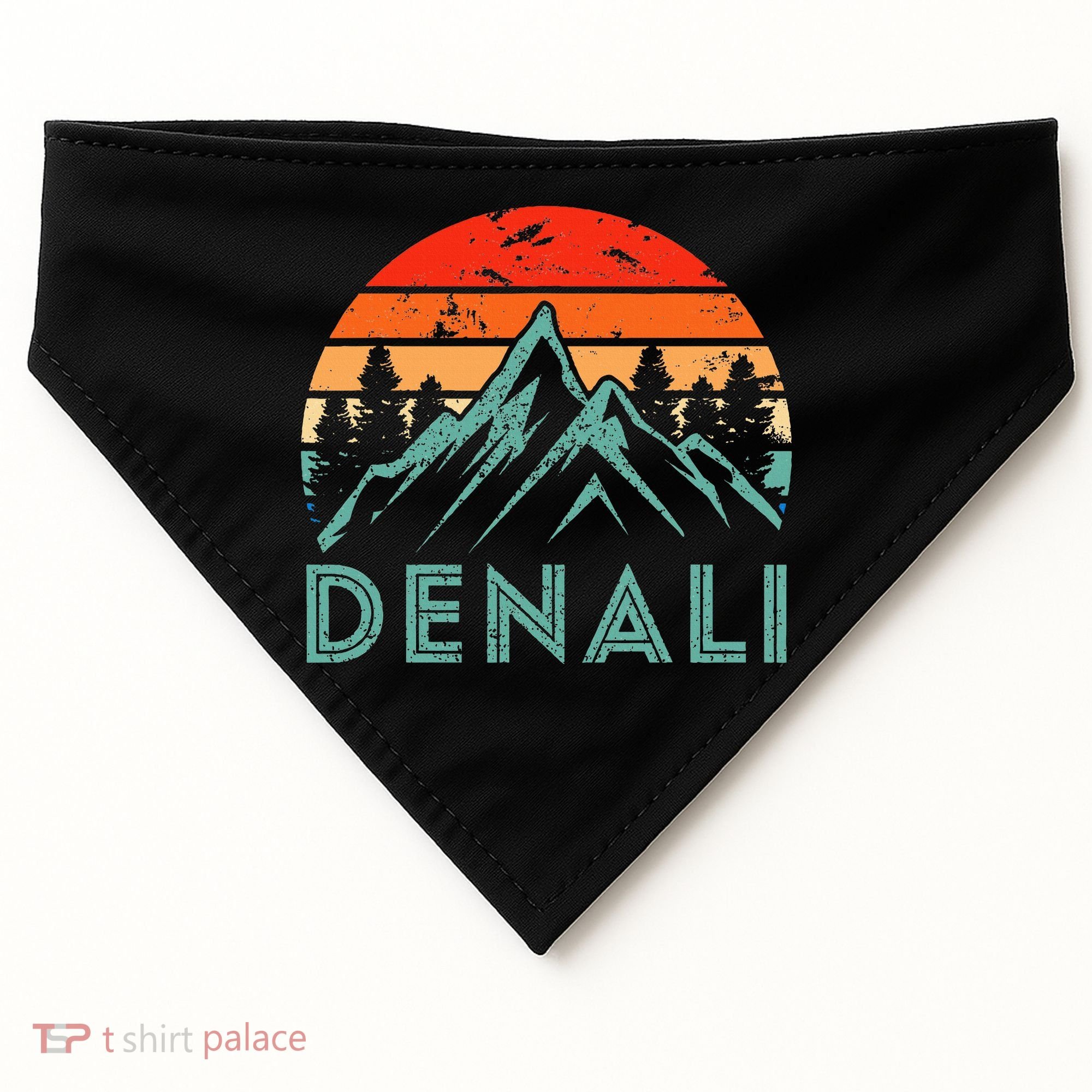 Mt. Denali National Park Alaska Denali USA-Made Doggie Bandana