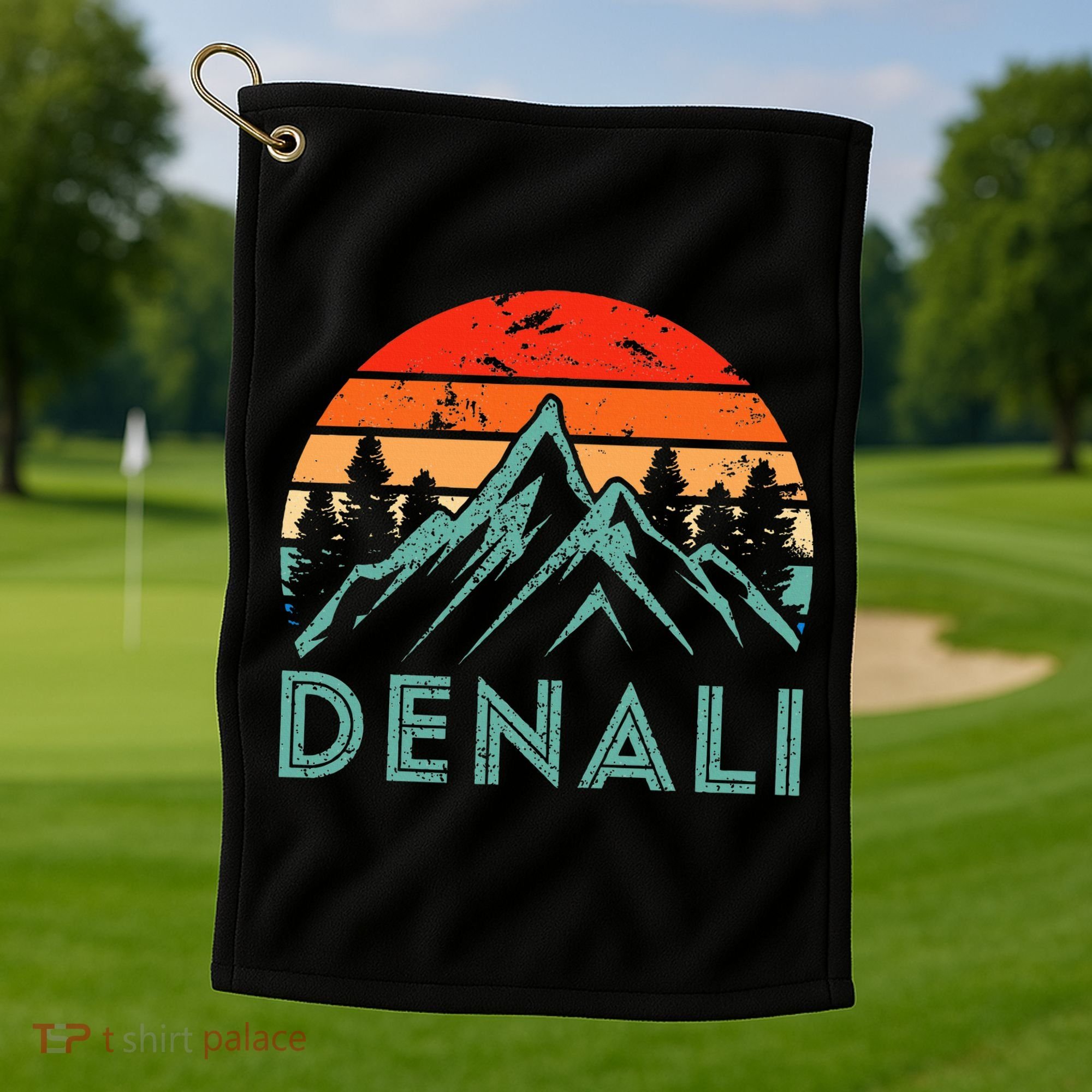 Mt. Denali National Park Alaska Denali Golf Towel