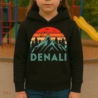 Mt. Denali National Park Alaska Denali Kids Hoodie thumb 3
