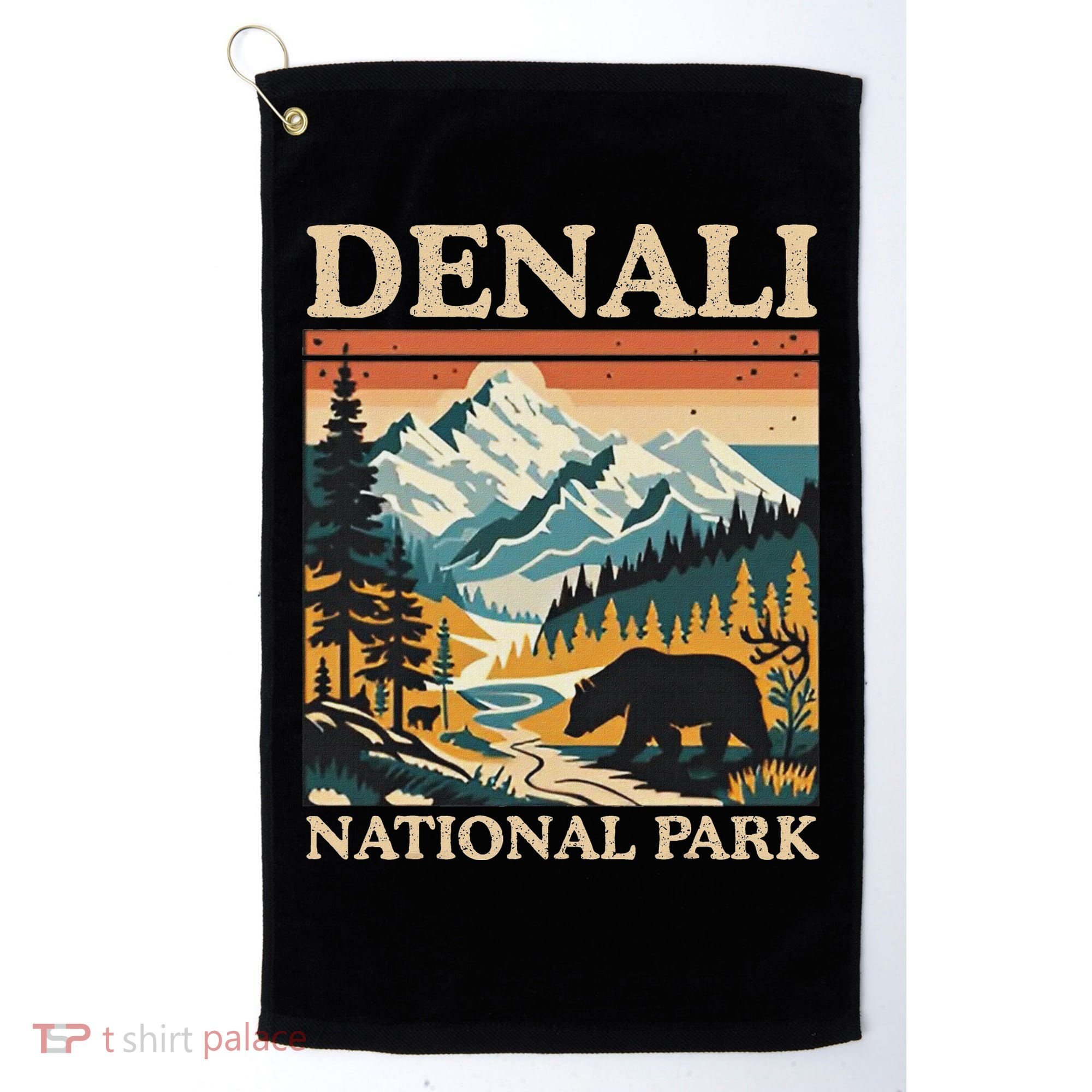 Mount Denali National Park Golf Towel