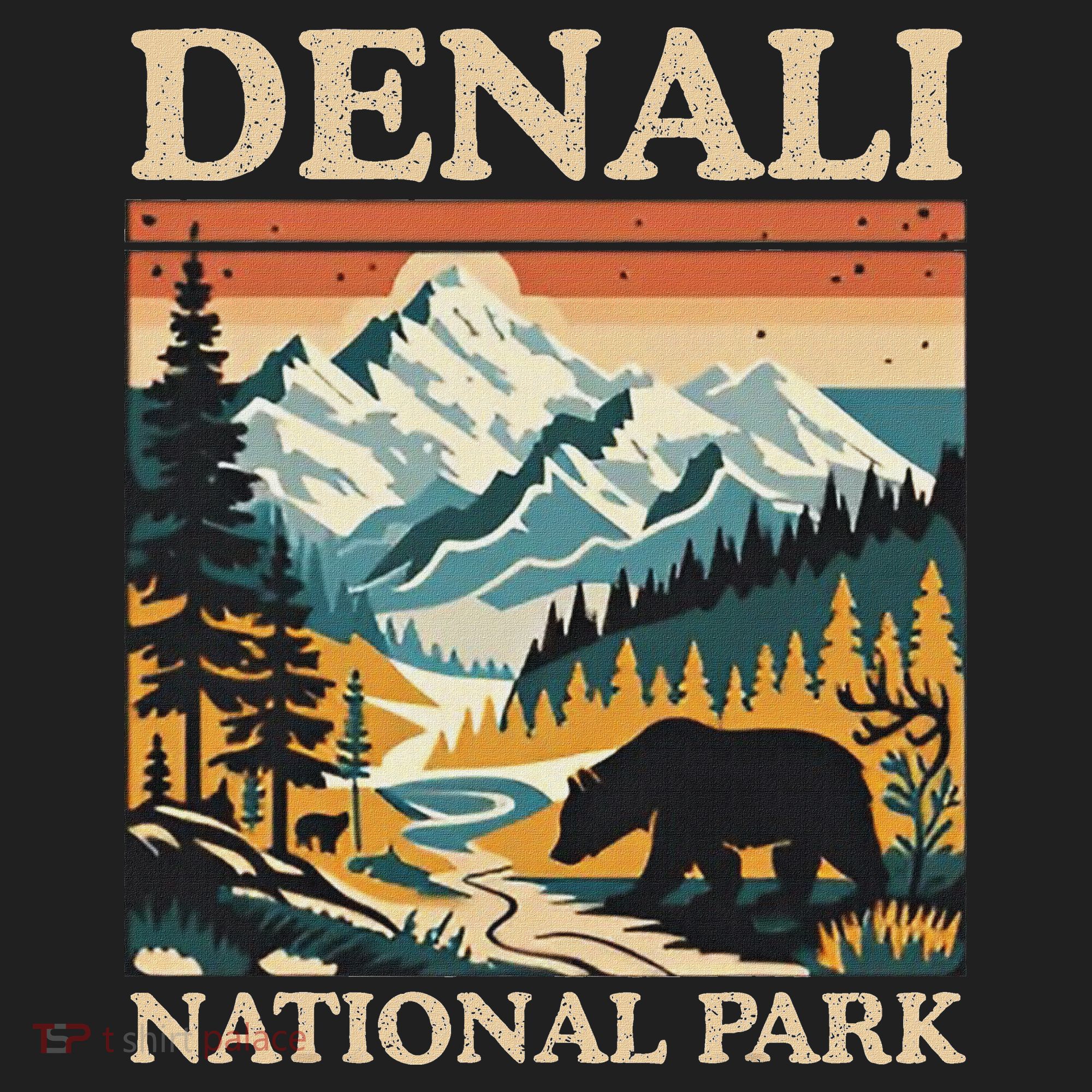Mount Denali National Park Golf Towel