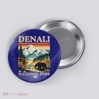 Mount Denali National Park Button thumb 0