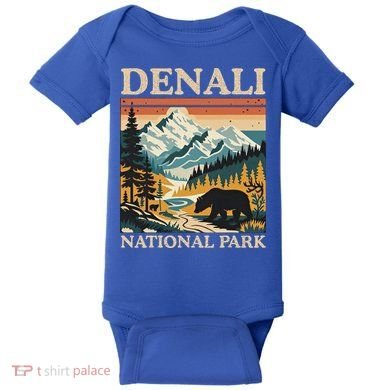 Mount Denali National Park Baby Bodysuit