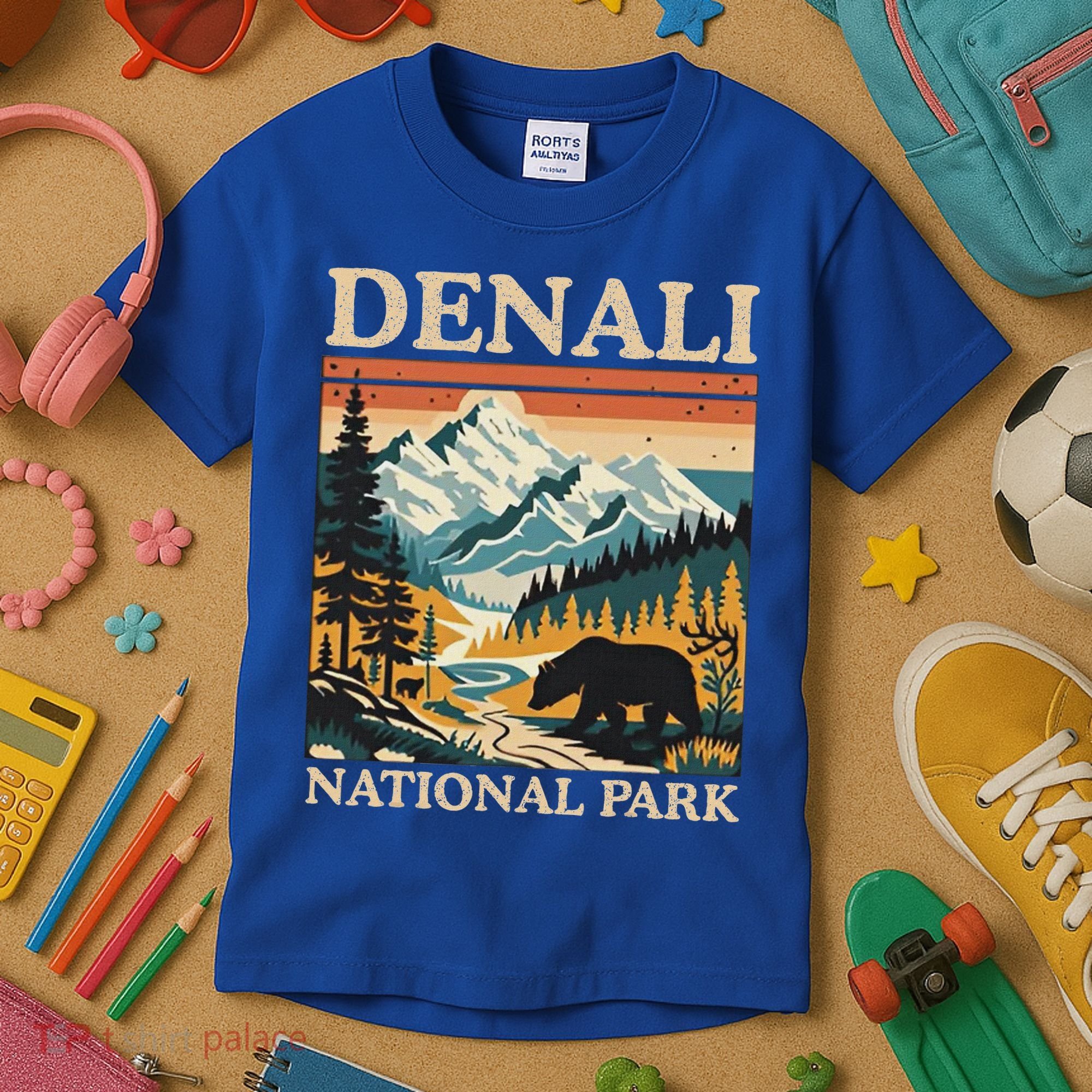 Mount Denali National Park Kids T-Shirt