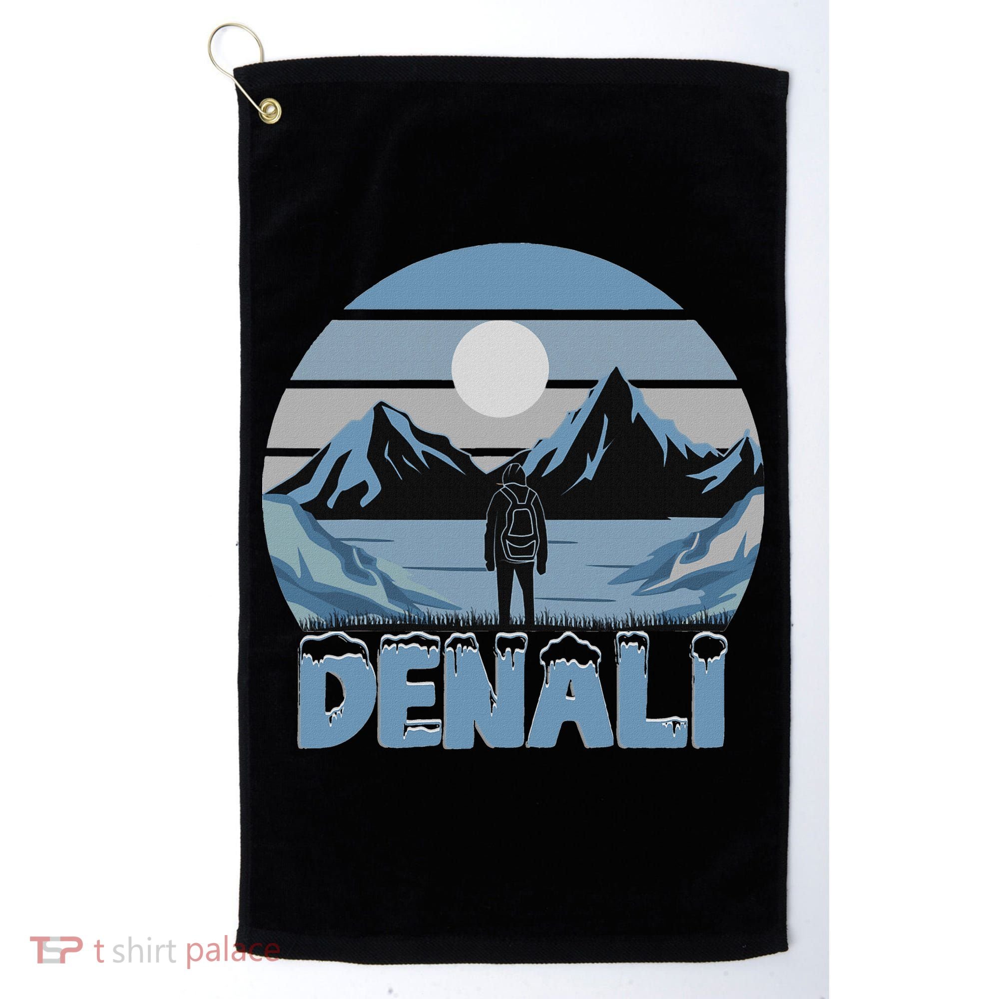 Mt. Denali National Park Alaska Mountain Golf Towel