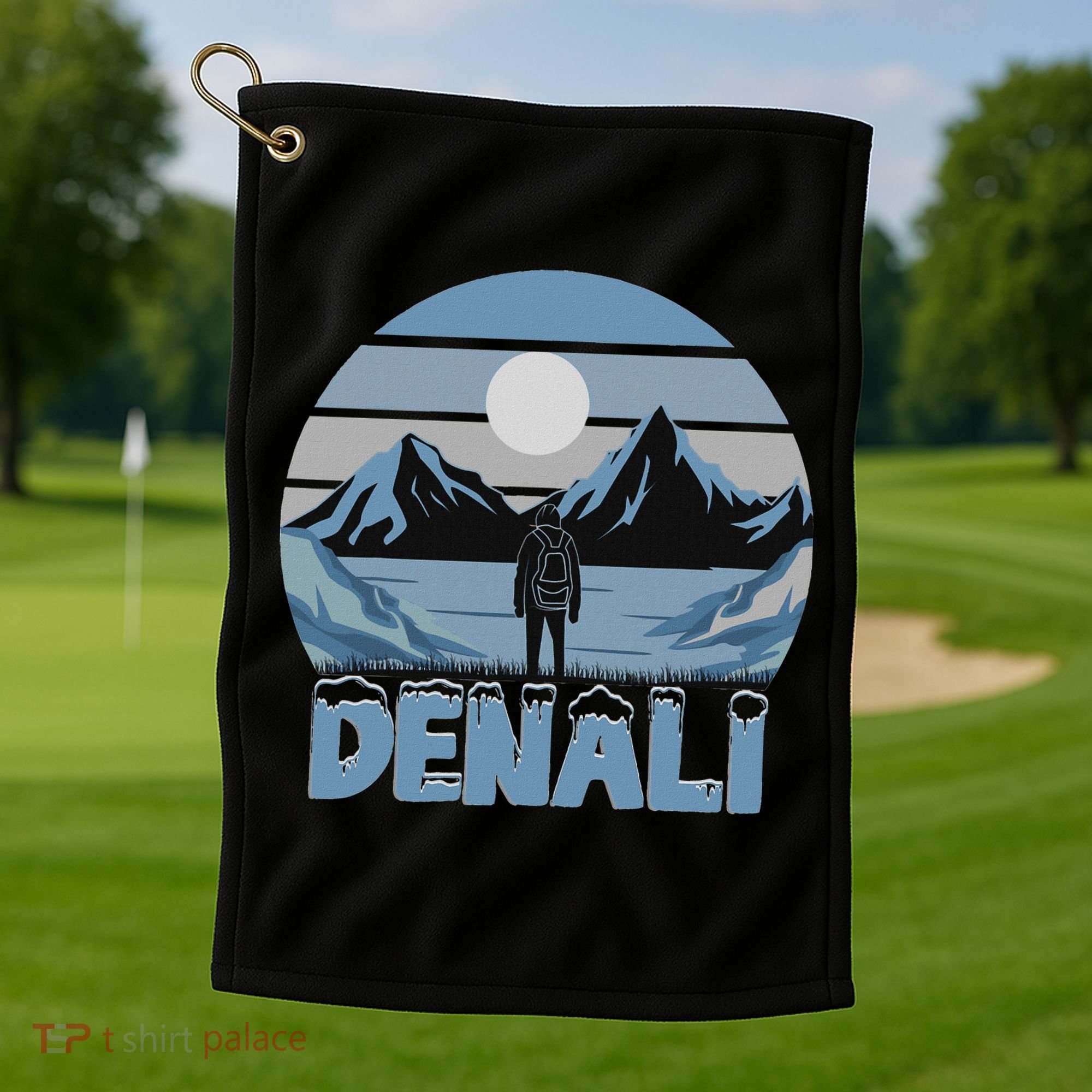 Mt. Denali National Park Alaska Mountain Golf Towel