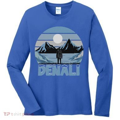 Mt. Denali National Park Alaska Mountain Women's Long Sleeve Shirt