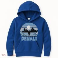 Mt. Denali National Park Alaska Mountain Kids Hoodie thumb 0