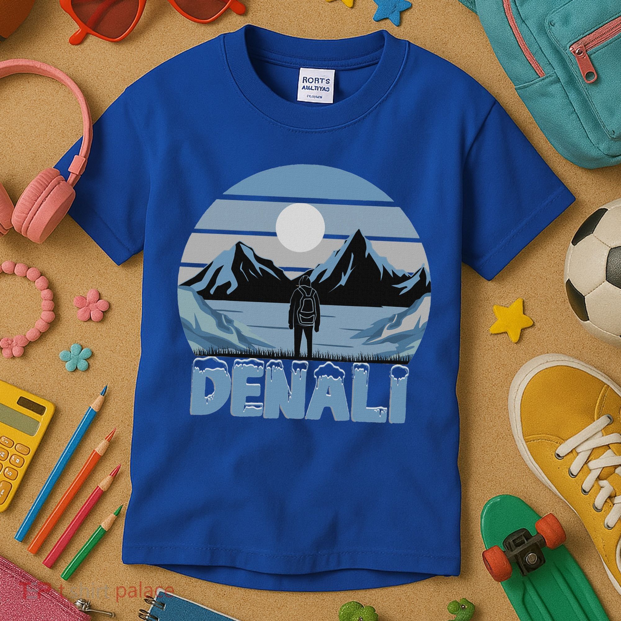 Mt. Denali National Park Alaska Mountain Kids T-Shirt