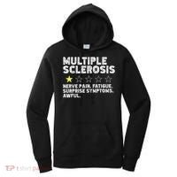 MS Do Not Recommend Funny Multiple Sclerosis Humor Awareness Women's Hoodie thumb 0