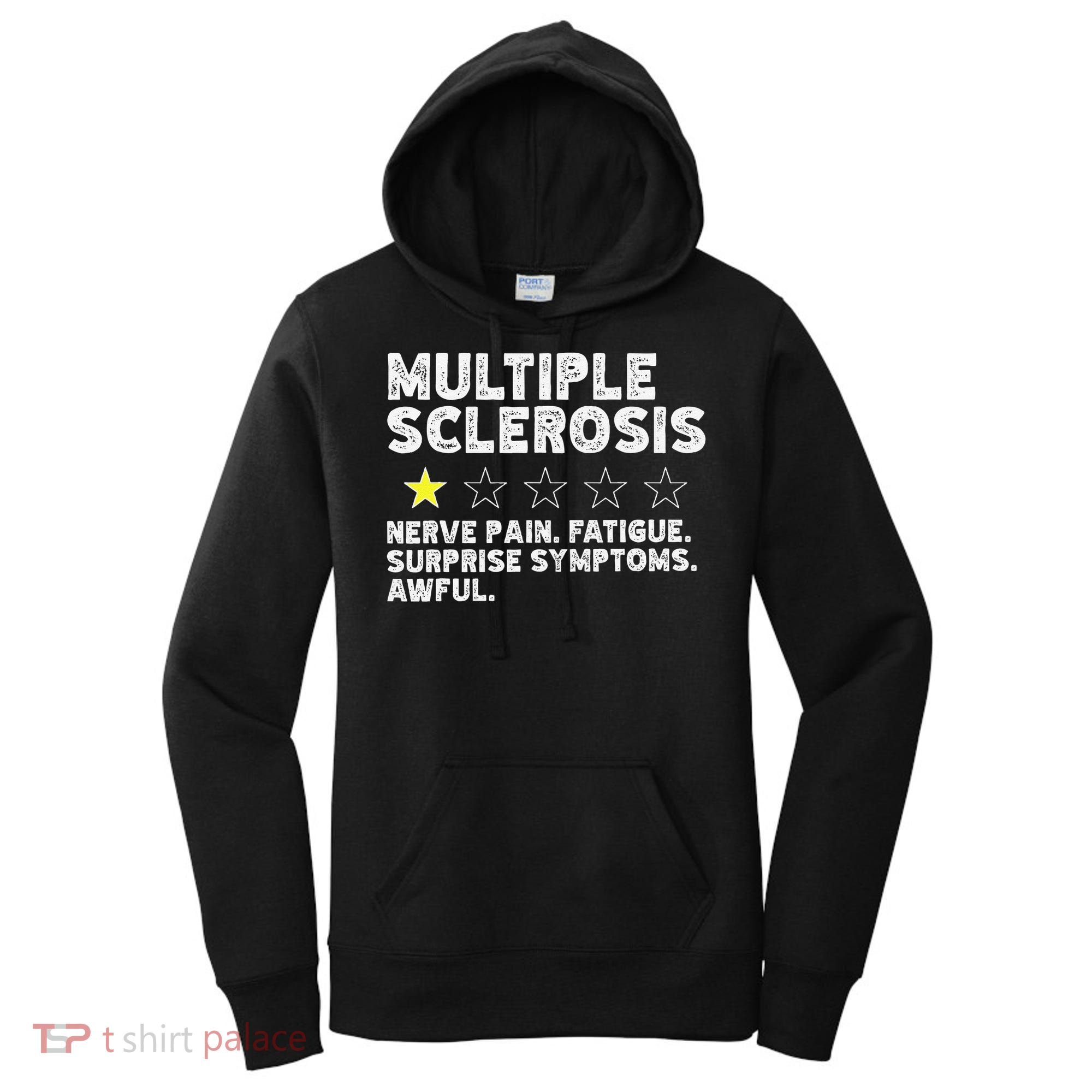 MS Do Not Recommend Funny Multiple Sclerosis Humor Awareness Women's Hoodie