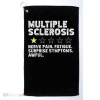 MS Do Not Recommend Funny Multiple Sclerosis Humor Awareness Golf Towel thumb 0