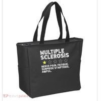 MS Do Not Recommend Funny Multiple Sclerosis Humor Awareness Tote Bag thumb 2