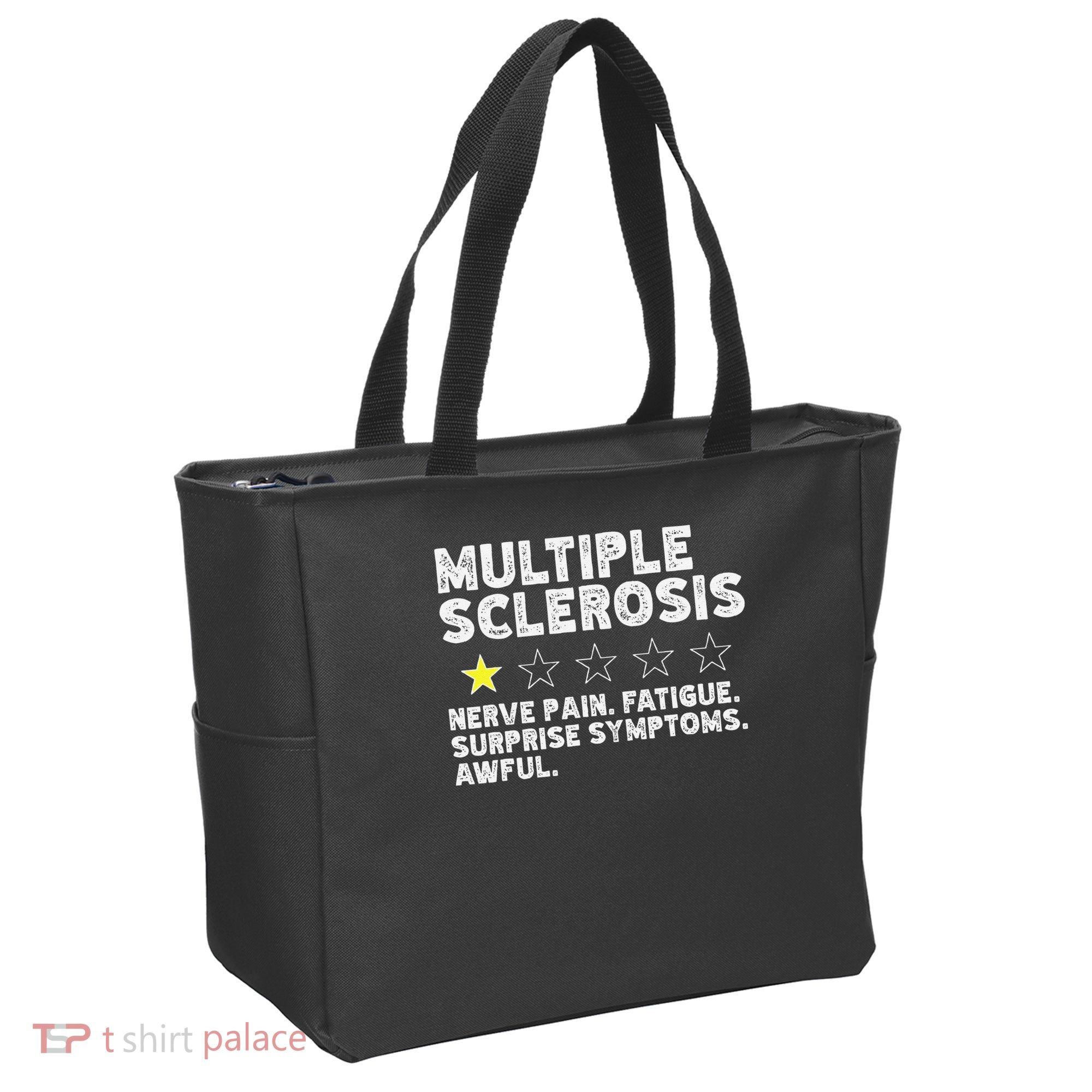 MS Do Not Recommend Funny Multiple Sclerosis Humor Awareness Tote Bag