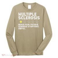 MS Do Not Recommend Funny Multiple Sclerosis Humor Awareness Long Sleeve Shirt thumb 0