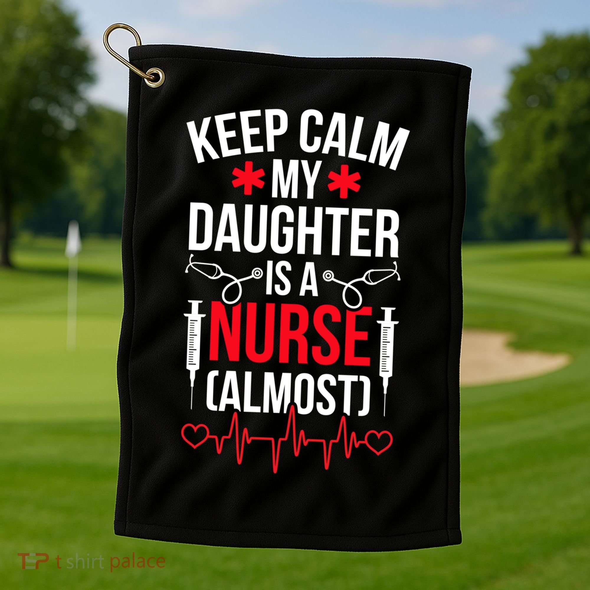 My Daughter Nursing Student Mom Future Nurse Mom Gift Golf Towel