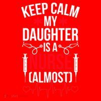 My Daughter Nursing Student Mom Future Nurse Mom Gift Santa Hat thumb 1