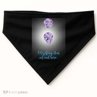 Mystery Does Not End Here Alzheimer's Awareness USA-Made Doggie Bandana