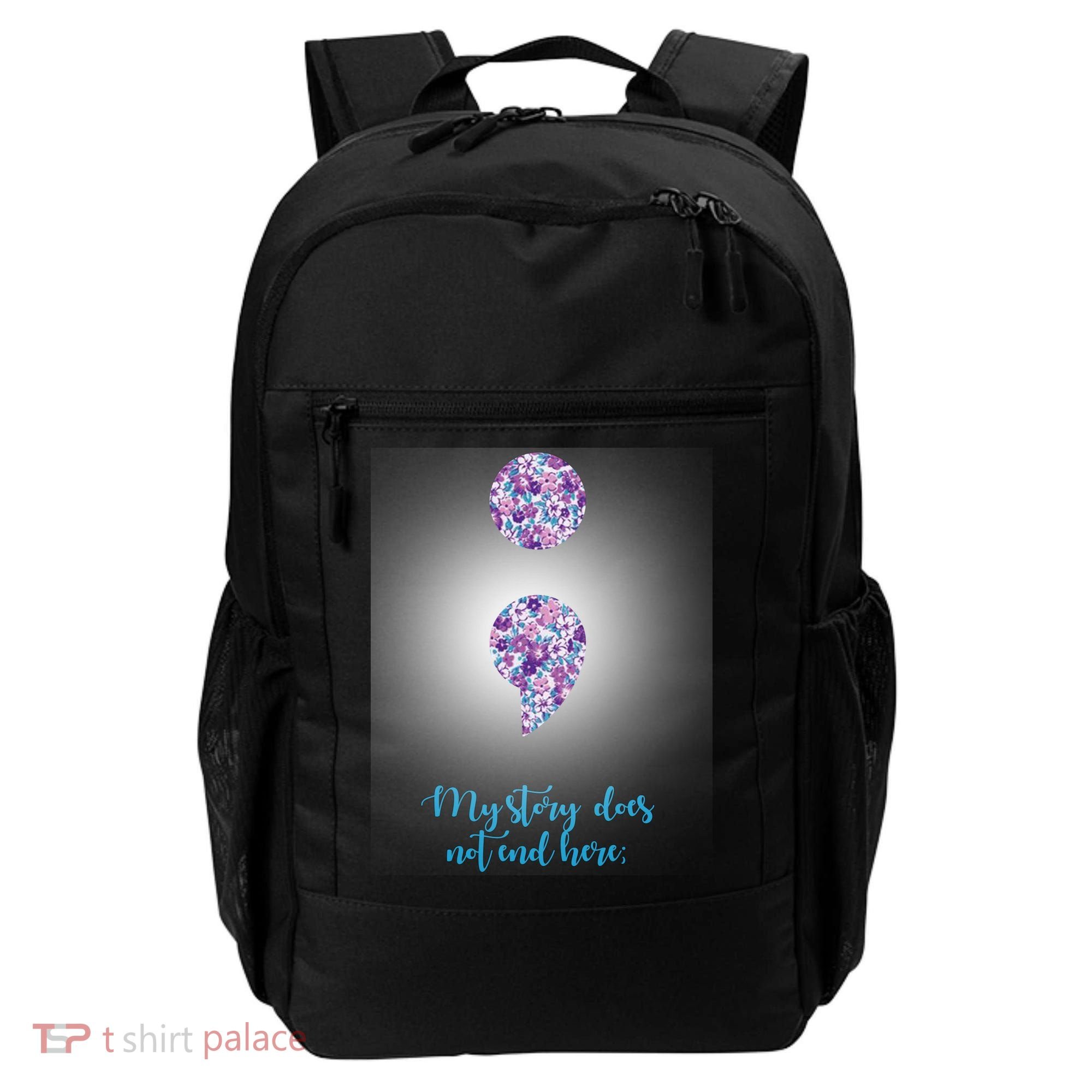 Mystery Does Not End Here Alzheimer's Awareness Backpack