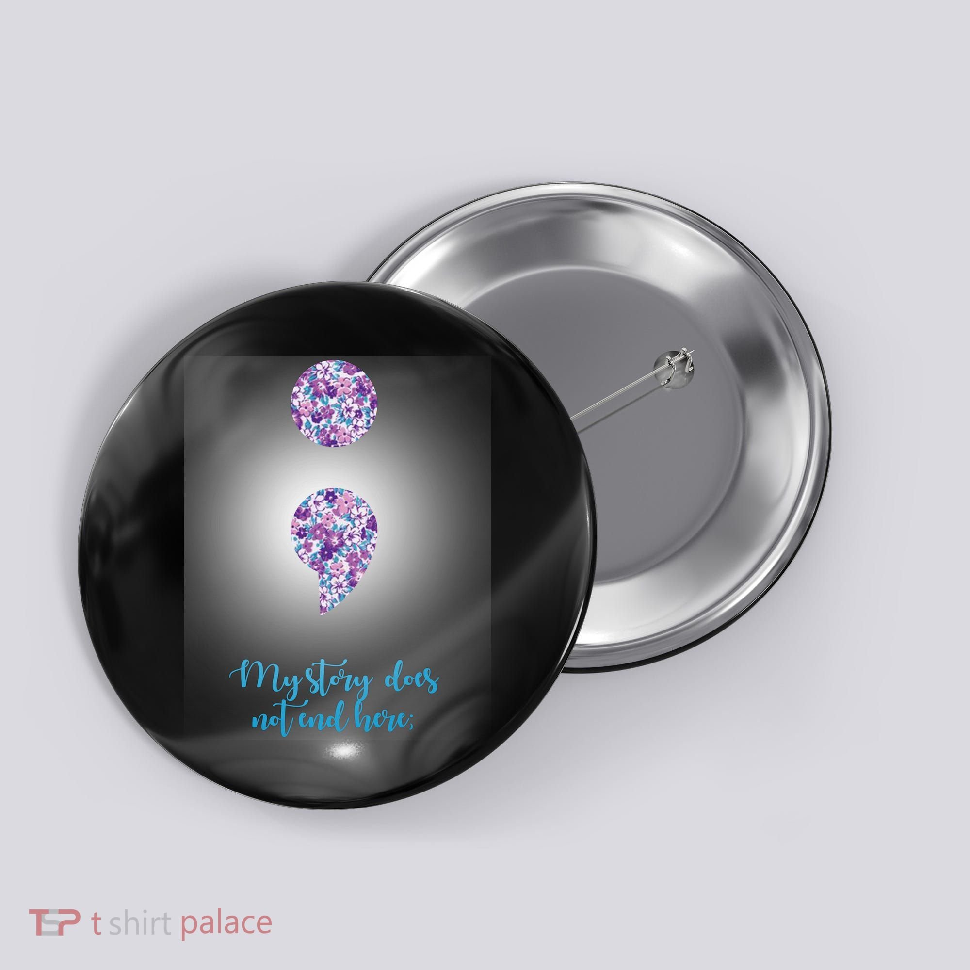Mystery Does Not End Here Alzheimer's Awareness Button