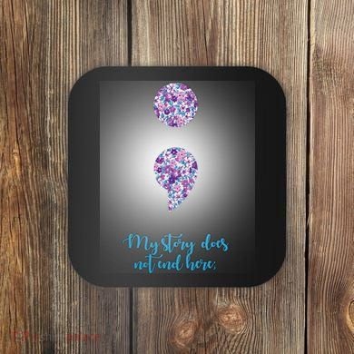 Mystery Does Not End Here Alzheimer's Awareness Coaster