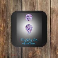 Mystery Does Not End Here Alzheimer's Awareness Coaster thumb 0