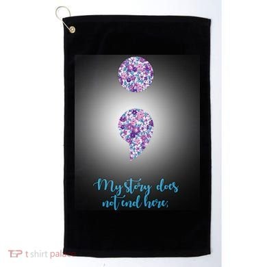 Mystery Does Not End Here Alzheimer's Awareness Golf Towel