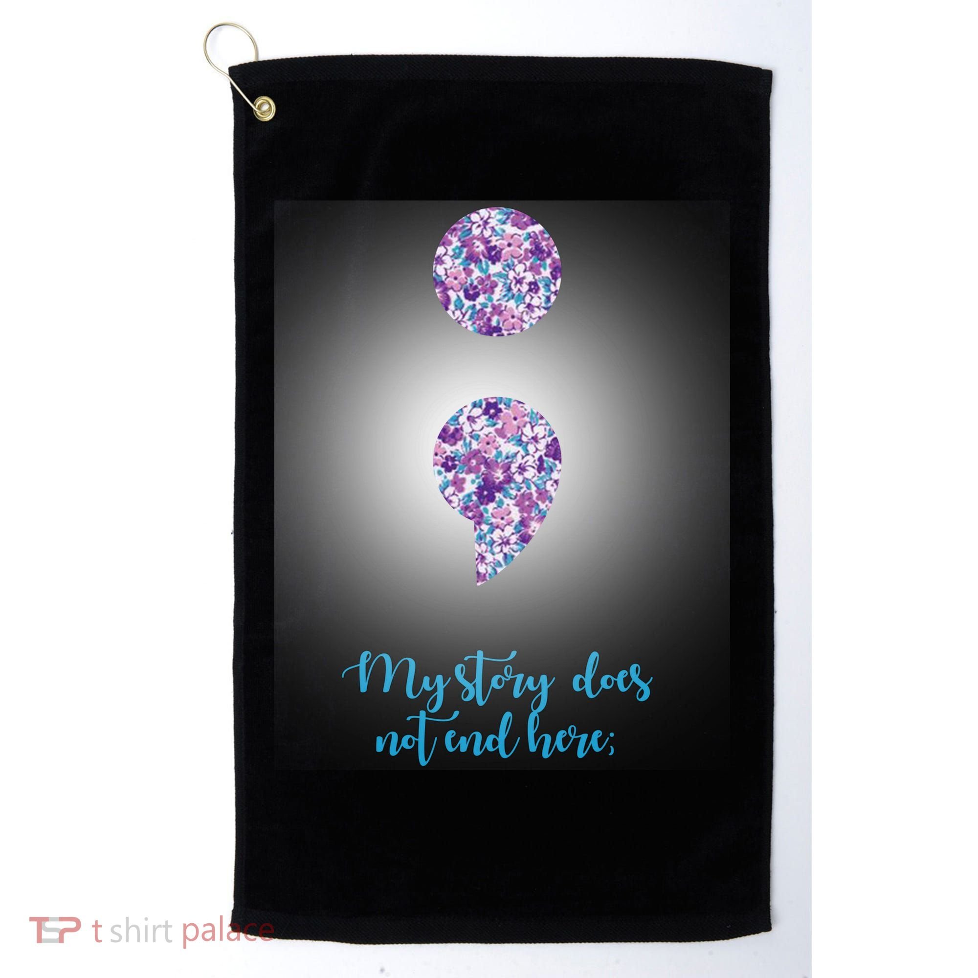 Mystery Does Not End Here Alzheimer's Awareness Golf Towel
