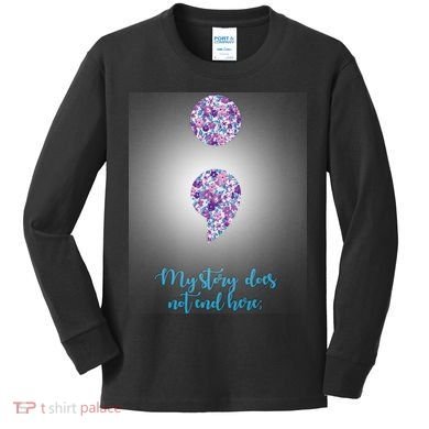 Mystery Does Not End Here Alzheimer's Awareness Kids Long Sleeve Shirt