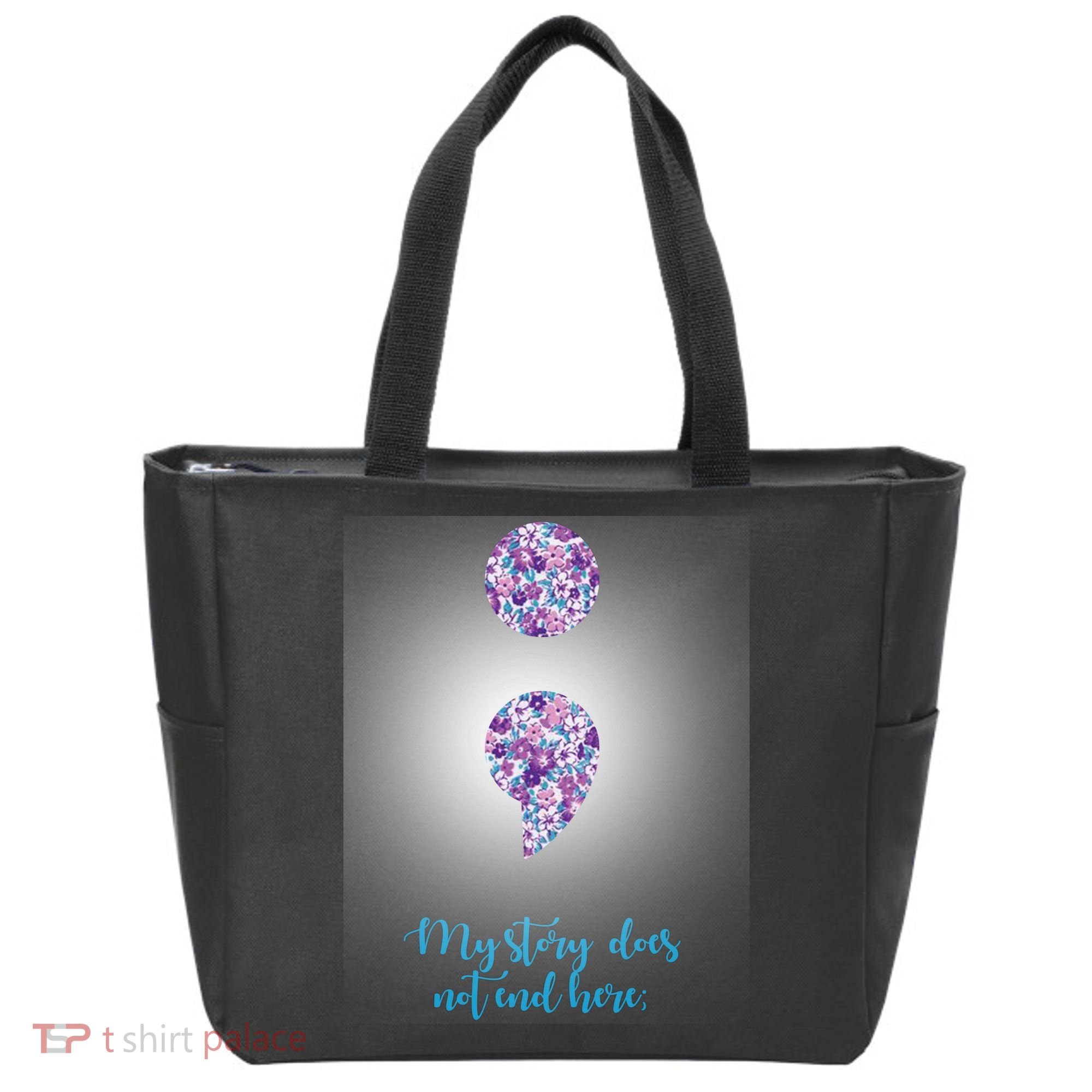 Mystery Does Not End Here Alzheimer's Awareness Tote Bag