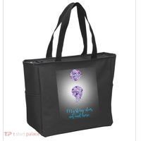 Mystery Does Not End Here Alzheimer's Awareness Tote Bag thumb 2