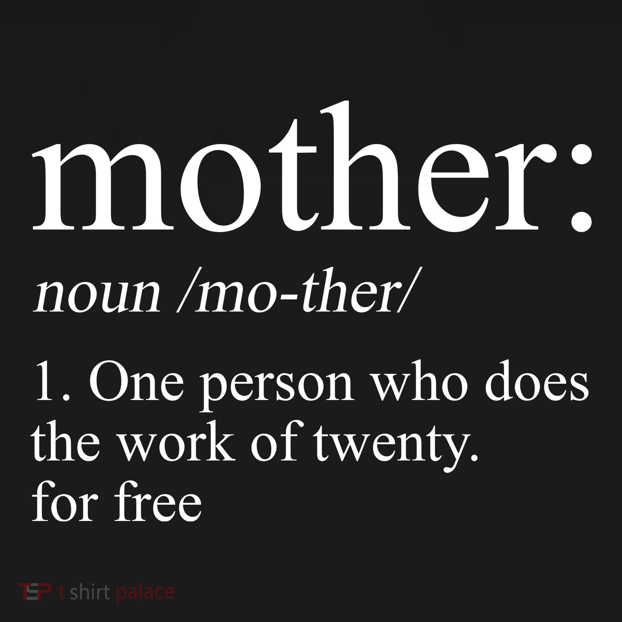 Mother Definition One Person Who Does The Work Of Twenty For Free Ornament